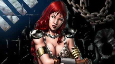 Red Sonja - sonja, movie, cg, red