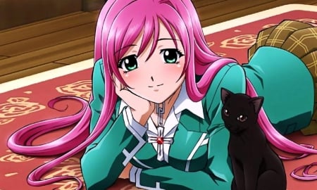 Rosario  Vampire - anime, girl, vampire, rosario