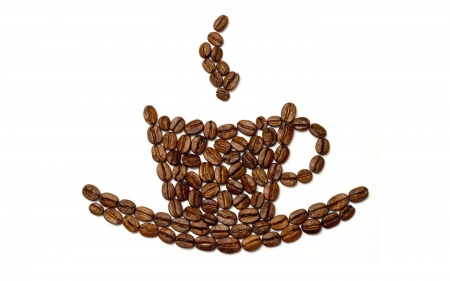 Coffee Beans Cup - coffee, cups, beans, coffee bean, coffee beans cup, cup, coffee beans