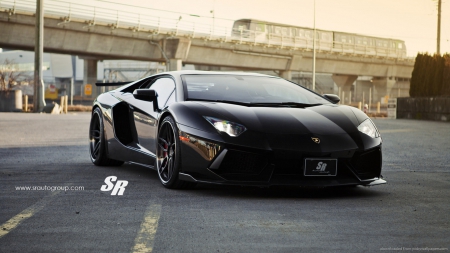 Lamborghini black - beautiful, sexy, lamborghini, black