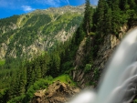 the tall krimml waterfall in austria