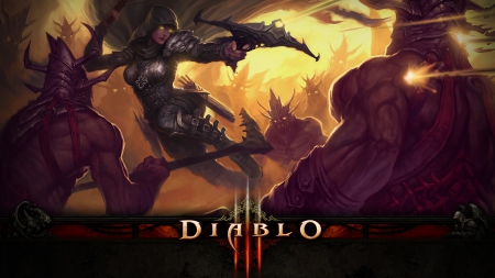 Diablo 3 - Demon Hunter - weaponry, diablo 3, diablo, demons, demon hunter, video games, characters