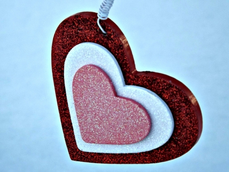 love is everywhere - love, snow, pink, heart, red