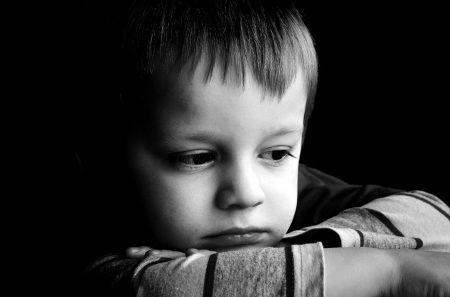 SAD CHILD  DISPLAYED EMOTIONS - child, quiet, cute, sad