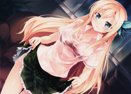 Beautiful Girl - anime, giel, pretty, blonde