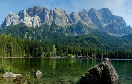 Lake - lake, mountains, trees, amazing