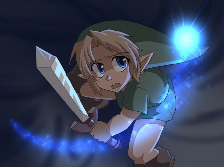 Young Link - young link, legend of zelda, navi, wallpaper