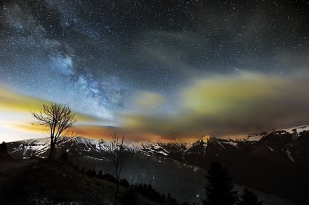 Beautiful Sky - nature, sky, stars, clouds