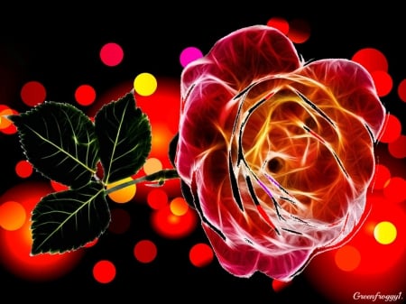 FRACTAL ROSE - ART, ROSE, CREATION, FRACTAL