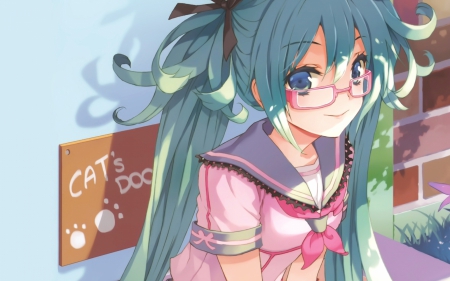 miku.smart and cute. - epic, cool, cute, awsome, lovly