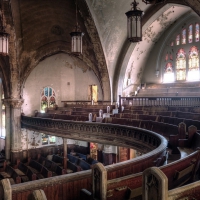 beautiful old derelict church hdr