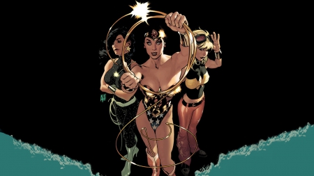 Wonder Woman - dc comics, comics, magic lasso, costume, adam huges, superheroes, wonder woman