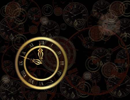 Clocks - black, Clock, textures, texture, Clocks