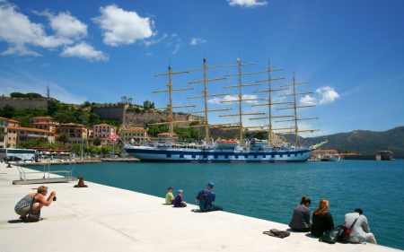 Royal Clipper - Clipper, Sail, ship, travel, tall ships, tall ship, venice, old, ships, Boats, Royal Clipper