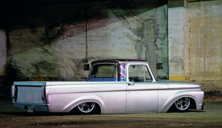 Slammed 1961-Ford - classic, lowered, f100, truck