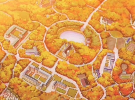 SP: Astrea Hill - house, anime, scenery, beautiful, scene, scenic, beauty, lovely, orange, strawberry panic, view, nice, building