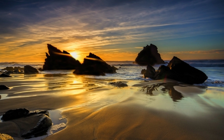 Sunset beauty - sky, nature, sunset, sea