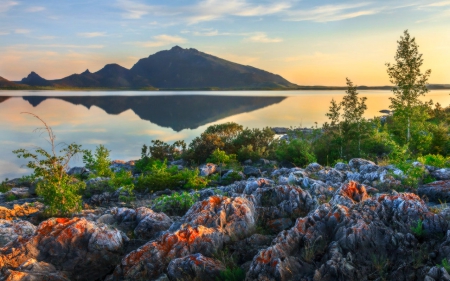 Beautiful scenery - sea, nature, mountain, sky