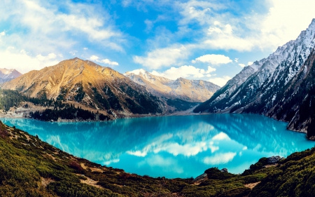 Big Almaty Lake - lake, cool, fun, nature, mountain