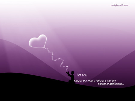 love is the child - purple, love