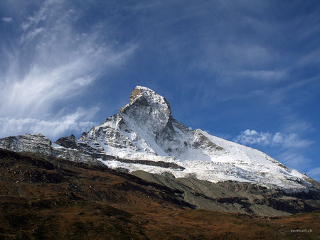 zermatt mountains view8 - nature, skyline, exotic, snow, beauty, mountains