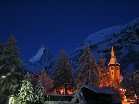 zermatt mountains view10 - beauty, nature, skyline, snow, mountains, zermatt, exotic