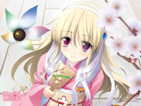 Clarissa Satsuki Maezono - honey coming, anime, yukata, clair