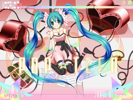 Miku Hatsune - vocaloid, blushing, anime, miku, smile