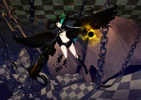 Black Rock Shooter - anime, miku, vocaloid, black rock shooter