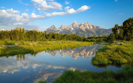 mountain lake - fun, nature, lake, forest, cool, mountain