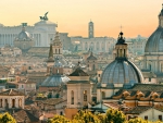 splendid roof line view of rome