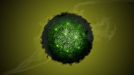 Marijuana Ball - green ball, smoke, weed, ball, marijuana