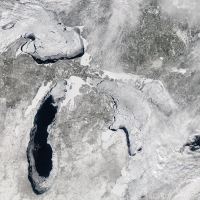 Frozen Great Lakes