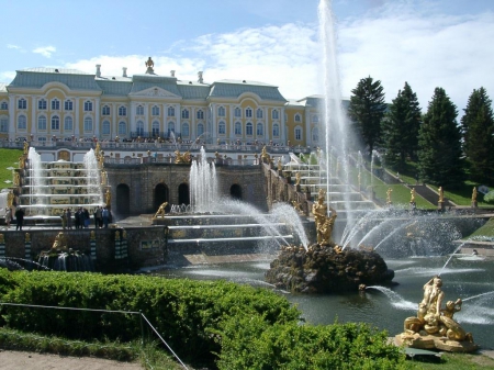 Peterhof Palace St Petersburg Russia - travel, russia, st petersburg, peterhof palace, palace