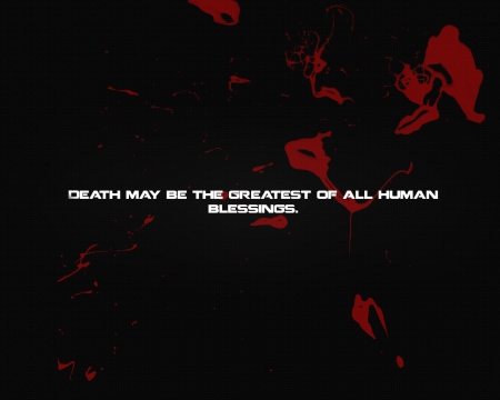 Death - mind teasers, death, red, text