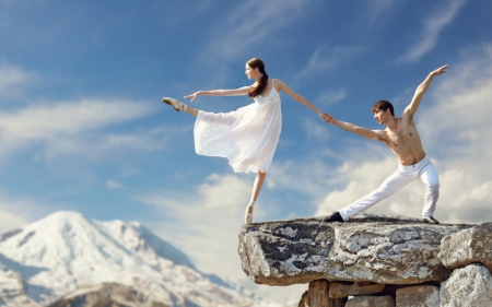 Don't let go - dancer, woman, man, ballet