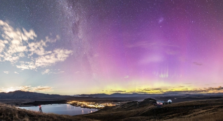 Aurora over New Zealand - space, fun, aurora, stars, cool