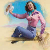 pinup cowgirl