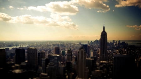 Beautiful City - city, sky, evening, buillding