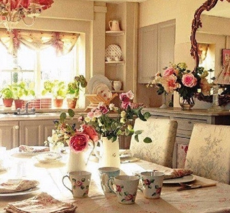 Tea Time - house, interior, tea time, architecture