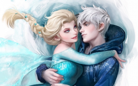 Elsa and Jack Frost