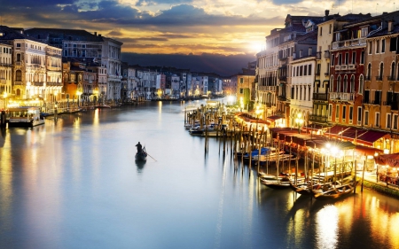 Grand Canal Venice - fun, houses, italy, popular, venice, wallpaper, canal, cool, architecture