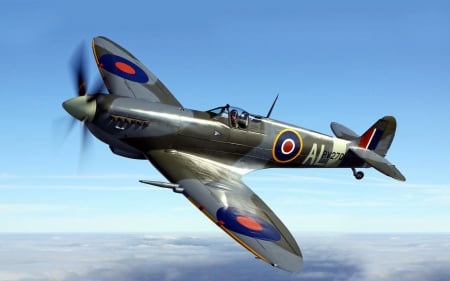 Supermarine Spitfire - aircraft, fun, military, cool, spitfire