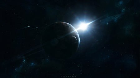 Proxima - space, ships, moons, planets, stars, galaxies