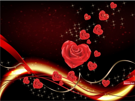 Creative vector - love, rose, vector, valentine