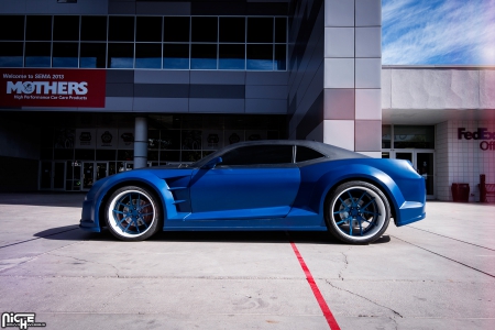 NICHE-CAMARO-WIDEBODY - bowtie, 5thgen, gm, blue