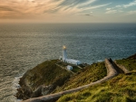 lighthouse on a bluff