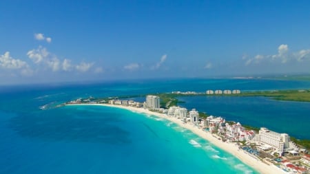 Mexico - nature, blue, beach, blue sky, sea, travel, sky, Mexico