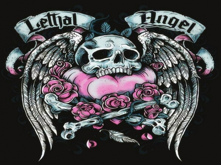 Lethal Angel - Heart, Skull, Lethal Angel, Angel