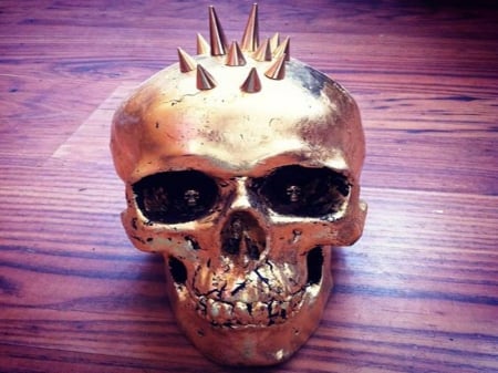 Metal Skull - metal, metal skull, dark, skull